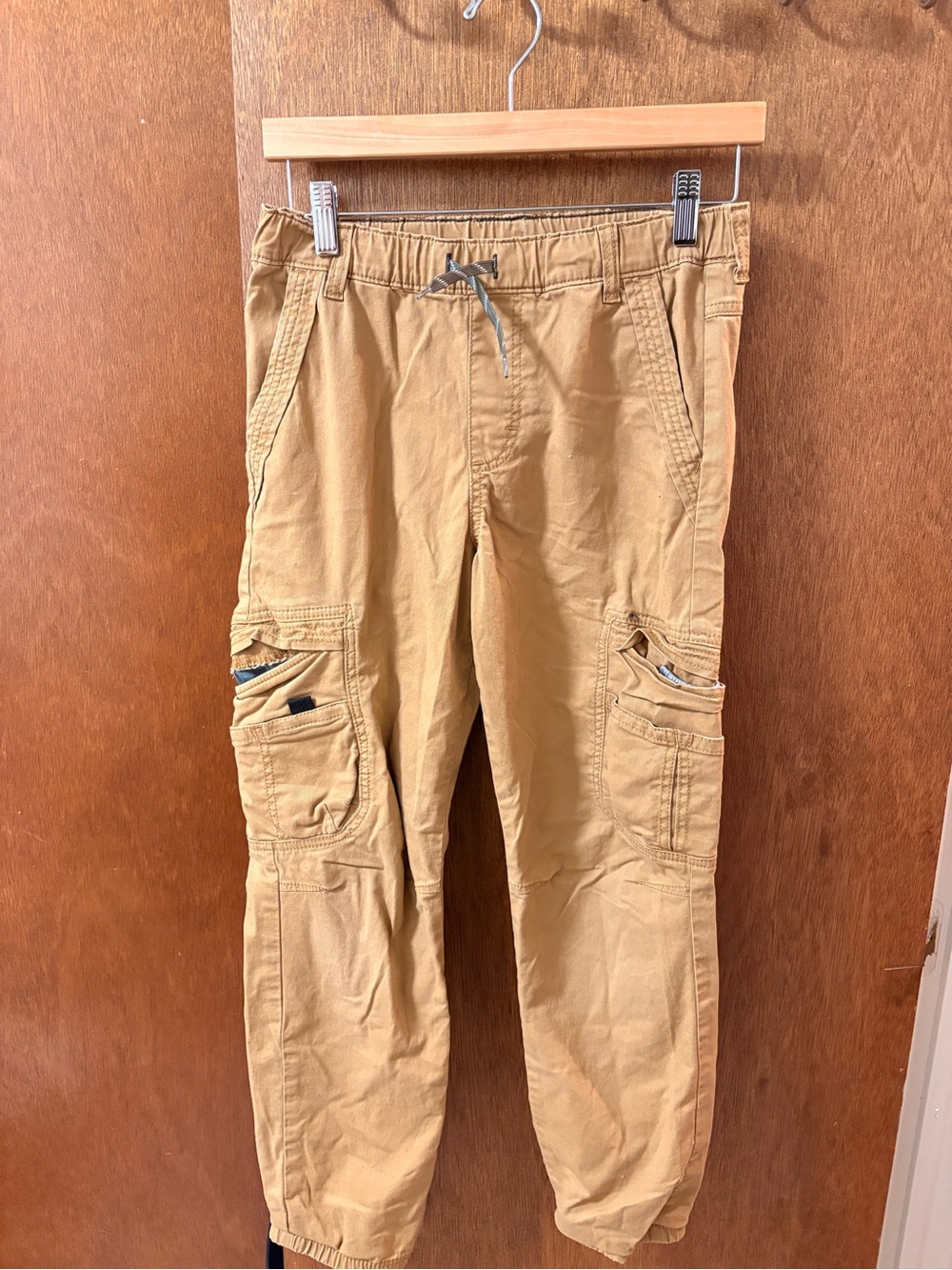 Tan Cargo Jogger Pants - Casual Utility Style